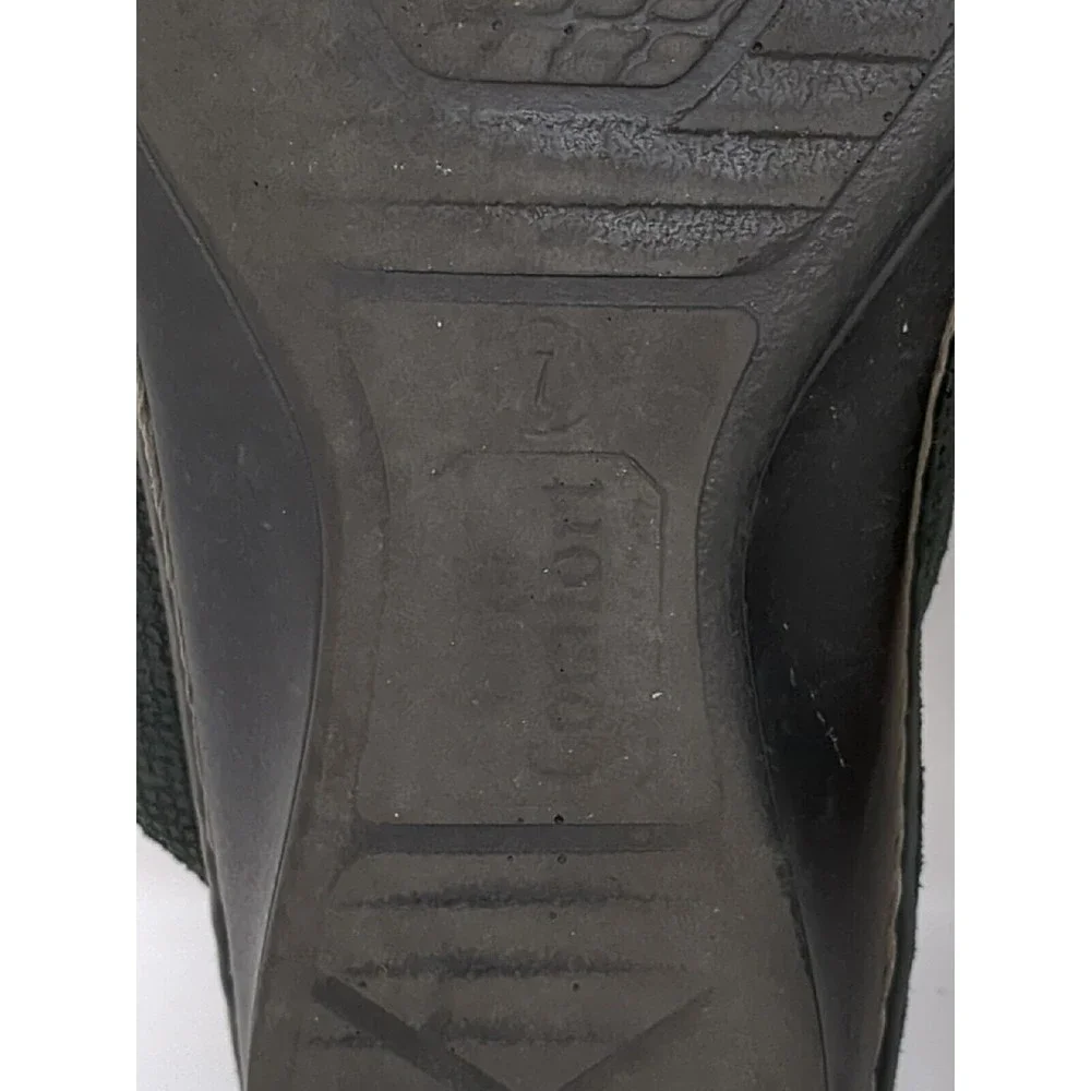 FINN Women's Size US 9.5 UK 7 Cremona Black Leather Slide Adjustable Sandals VTG